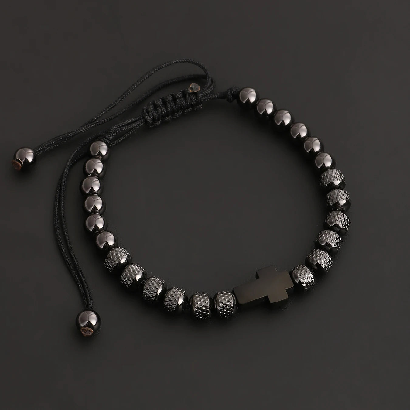 Pineapple Beads Cross Bracelet