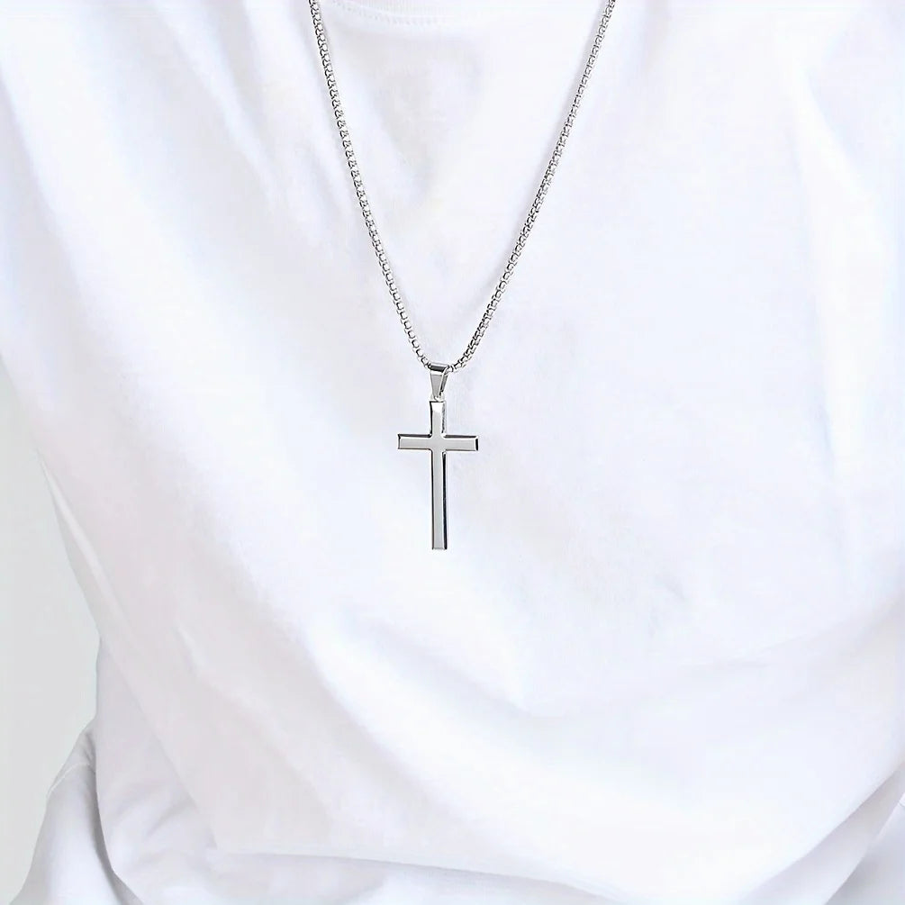 Minimalist Cross Prayer Necklace