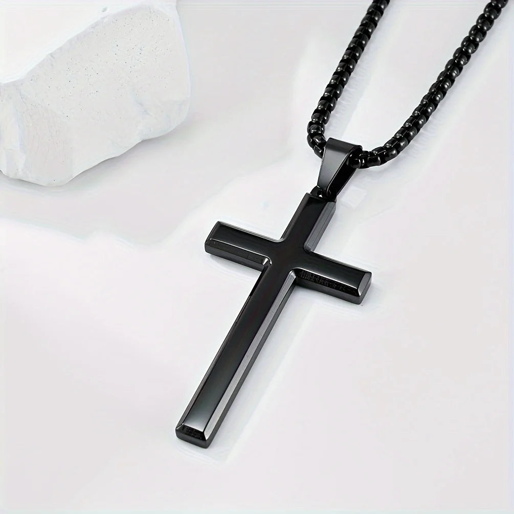 Minimalist Cross Prayer Necklace