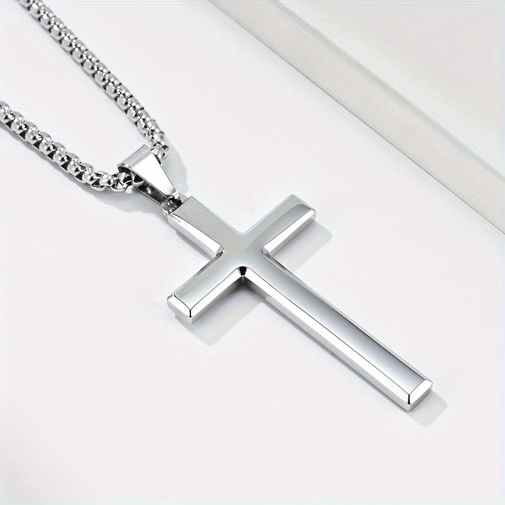 Minimalist Cross Prayer Necklace