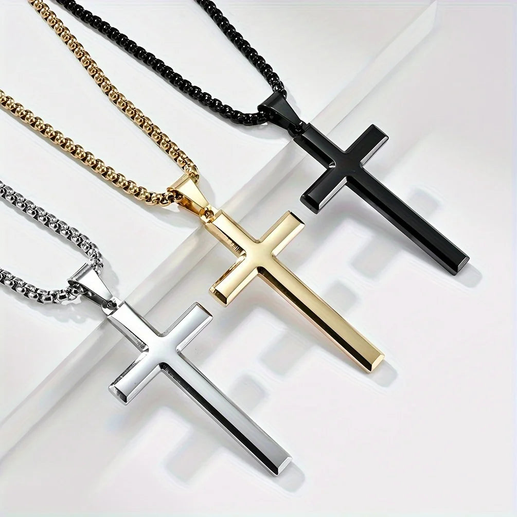 Minimalist Cross Prayer Necklace